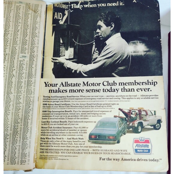 1983 Allstate Road Atlas United States, Canada Mexico Motor Club Pre Owned - Picture 10 of 16